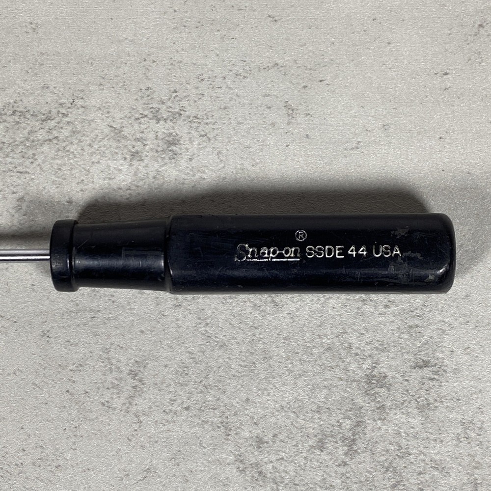 Snap-on Tools USA SSDE44 7" Precision Electrical Slotted Thin Screwdriver Black