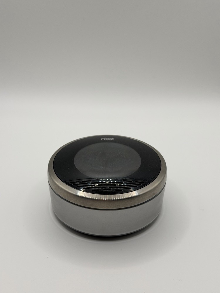 Nest Thermostat Smart Programmable Round Digital Dial Black/Silver Old Gen