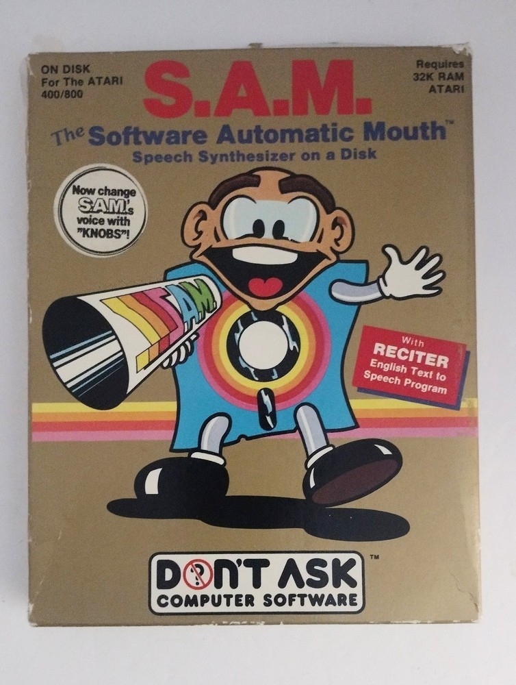 S.A.M. The Software Automatic Mouth Speech Synthesizer Atari 400 800 Manual