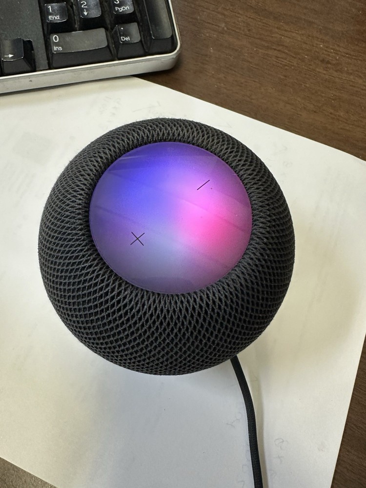 Apple MINI HomePod Smart Speaker Powers On Tested See Photos