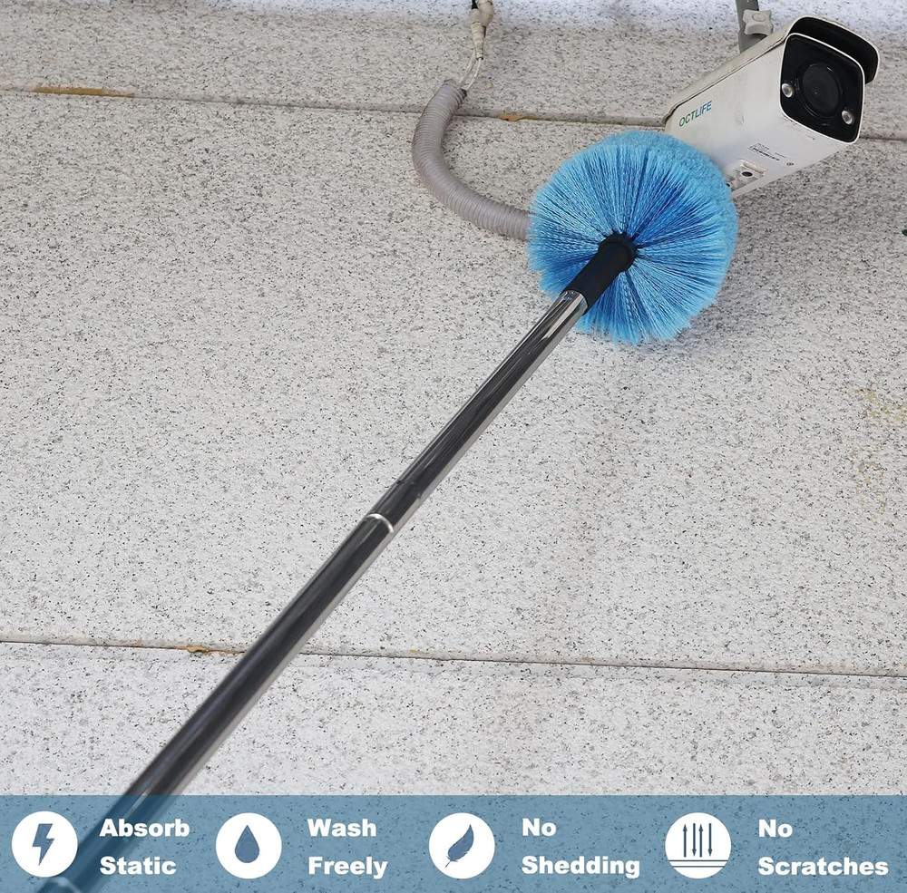 Twist-On Cobweb Duster Head Brush // Spider Web Brush with Universal Joint