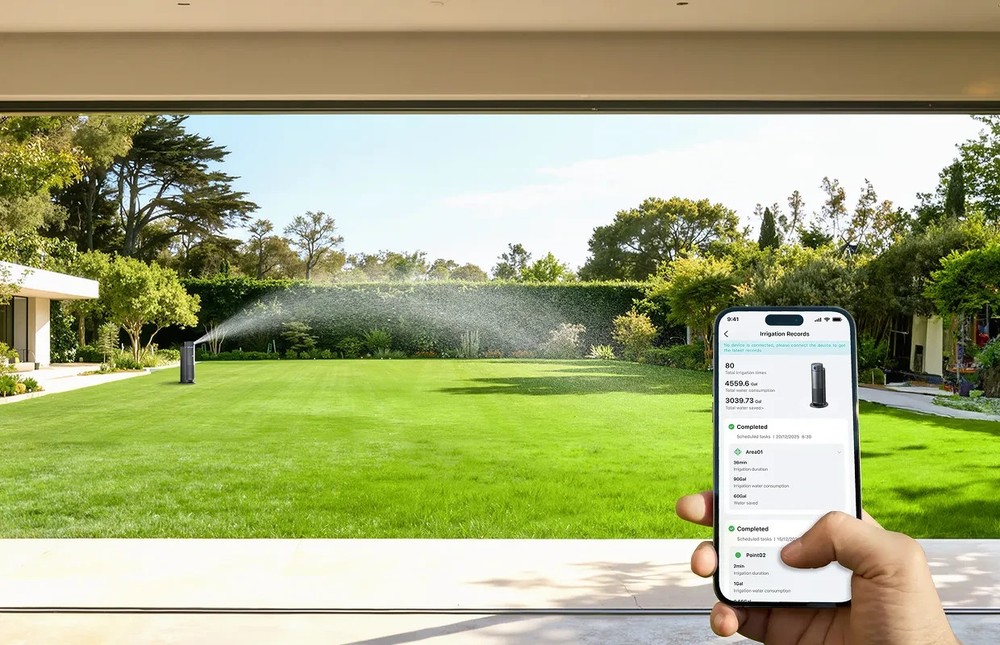Aiper IrriSense 2 Smart Sprinkler Irrigation System, App Control Multi Zone Map