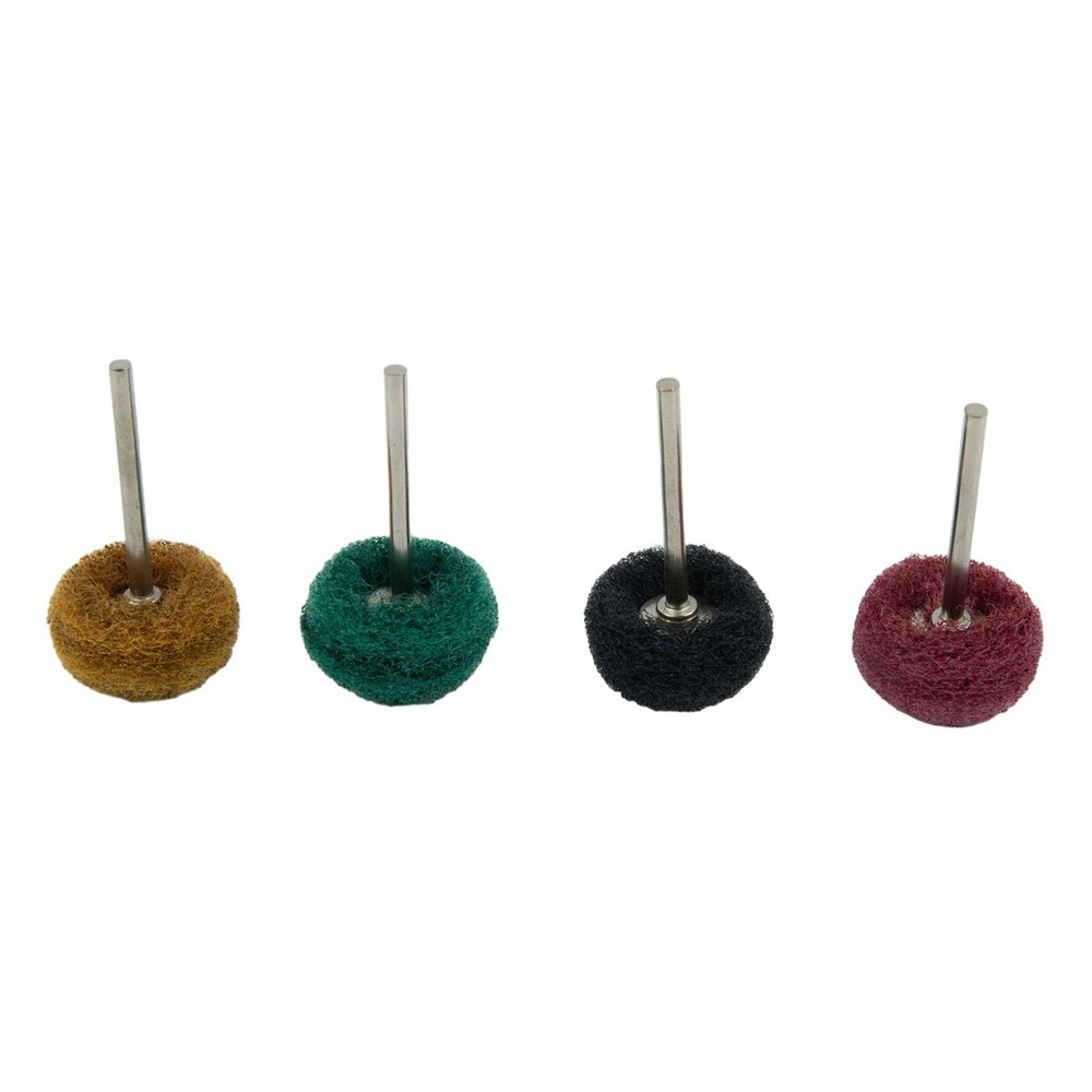 Effective Rust Deburring and Polishing with 4pcs Set Nylon Buffing Brush