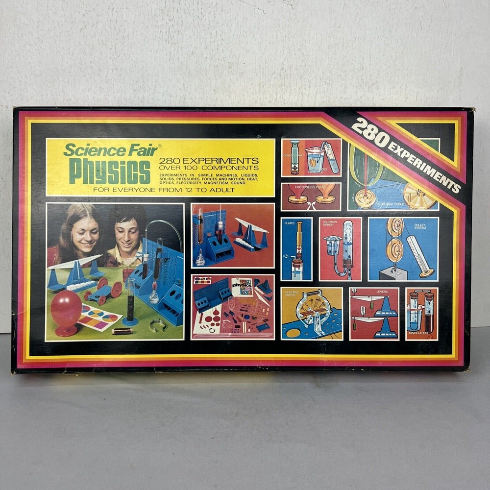 Vintage Science Fair Physics 280 Experiments 1000 Components 1980’s