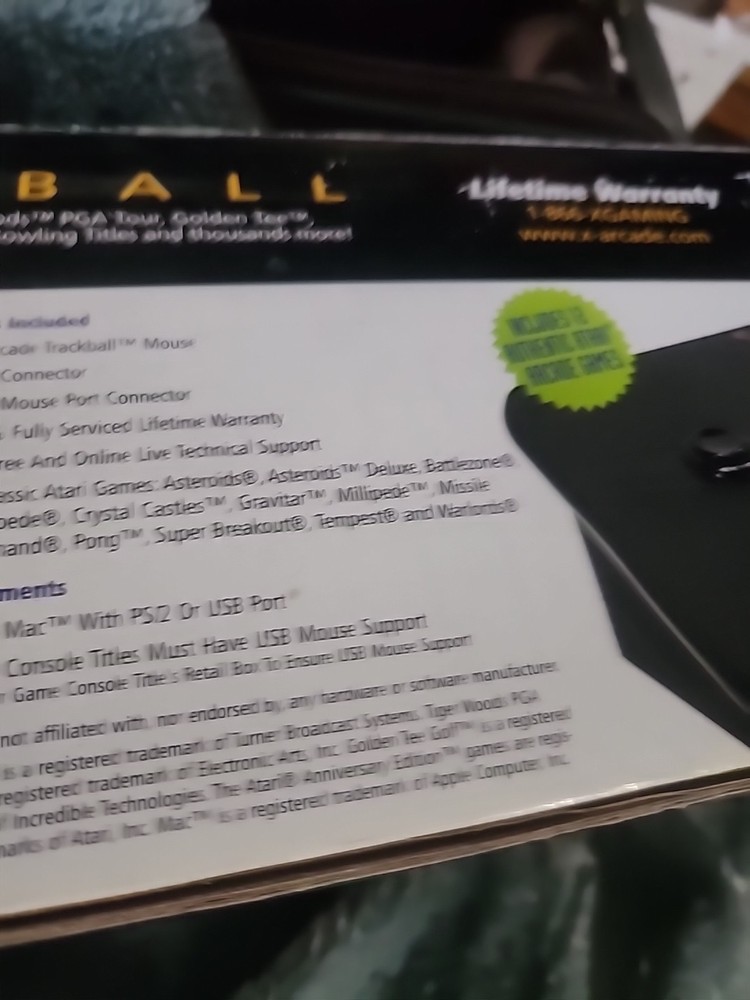 X-Arcade Trackball Game Controller New Open Box Pc Or Mac