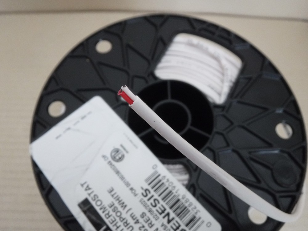 Genesis Cable (Honeywell) 47104801, White, 500 FT, 18/2 Solid (NEW)