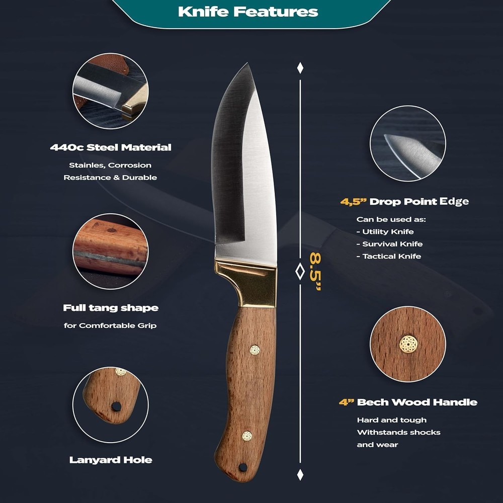 Knife Making Kit for Men DIY Complete Set