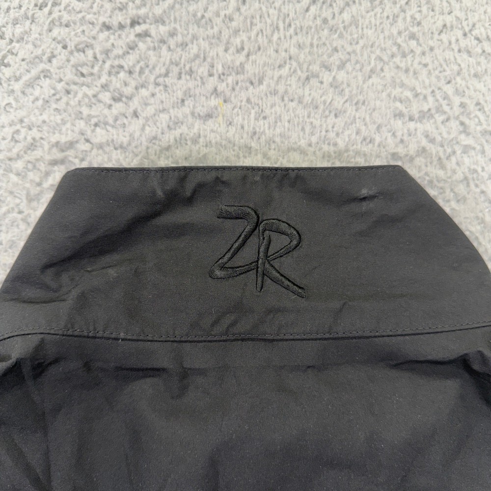 Zero Restriction Golf Jacket Large Black Full Zip Convertible Waterproof Outdoor