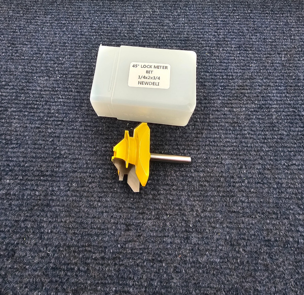 NEWDELI 45 deg Miter Bit, 1/4 x 2 x 3/4