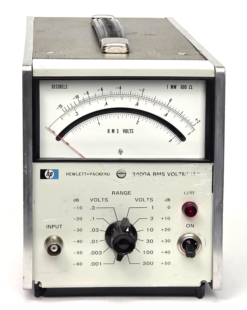 HP Keysight 3400A Analog RMS AC Voltmeter, opt.1 Tested, Working, Latest Version