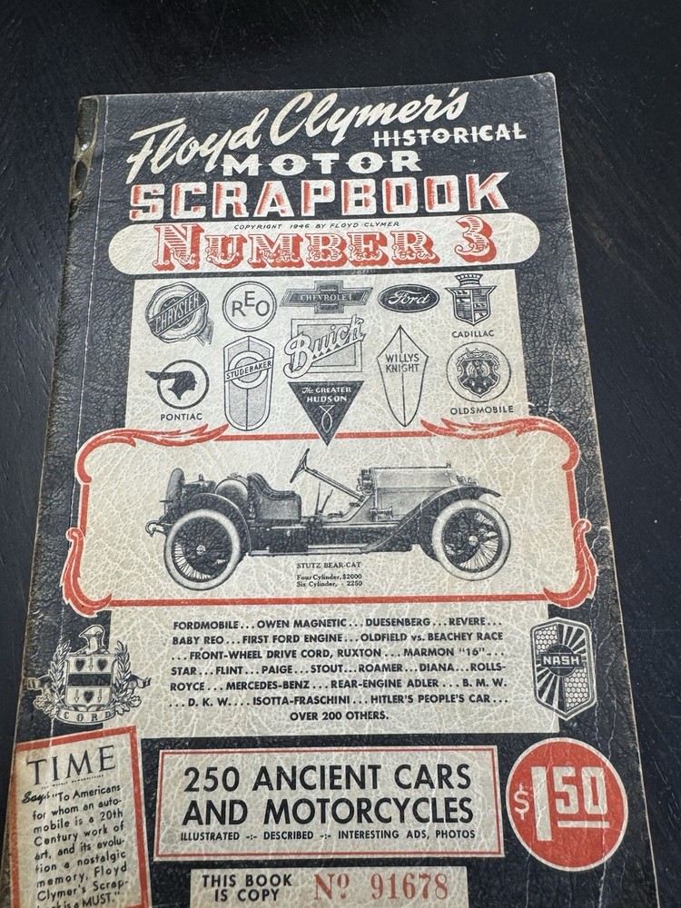 Floyd Clymers Historical Motor Scrapbook Number Three
