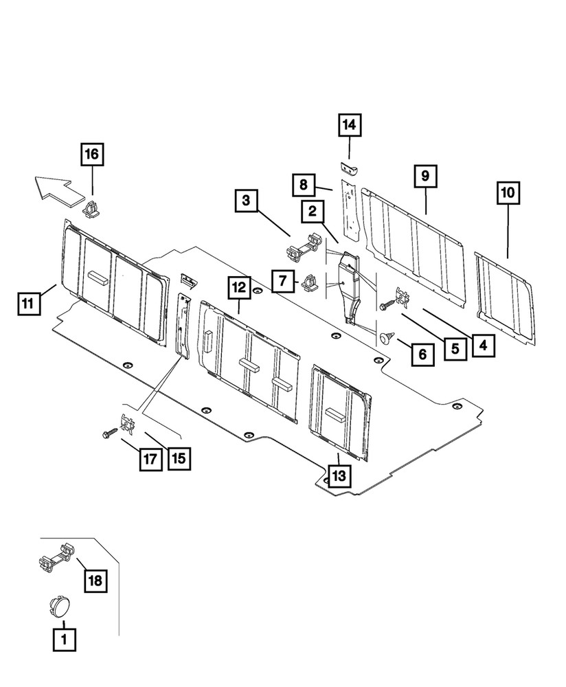 Genuine Mopar Bushing 68095702AA