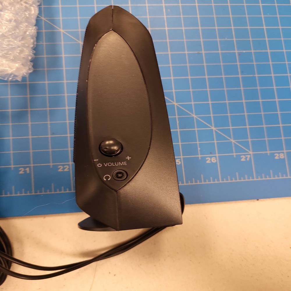 Logitech S120 PC Speakers Black Stereo 3.5mm Input Volume Control Compact Design