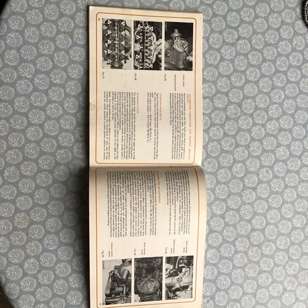 ford cortina Owners Handbook