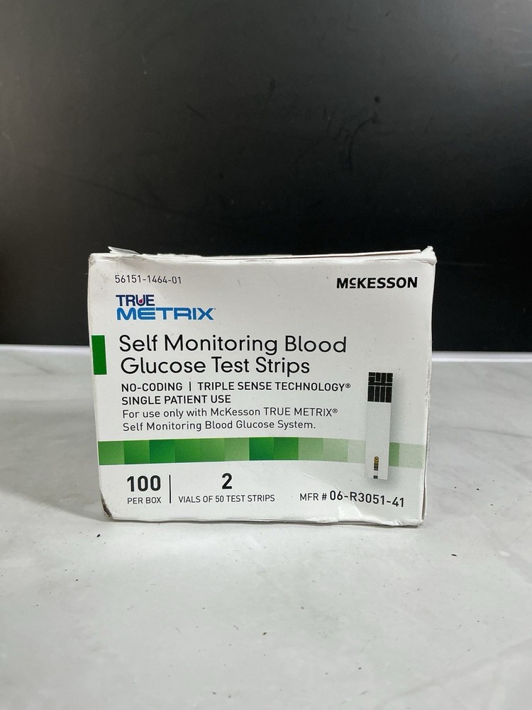 McKesson TRUE METRIX Blood Glucose Diabetic Test Strips 100 Count