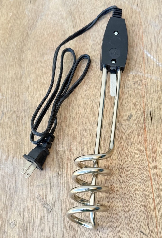 1000W 110V Immersion Water Heater Electric Immersion Element Heating Coil Boiler