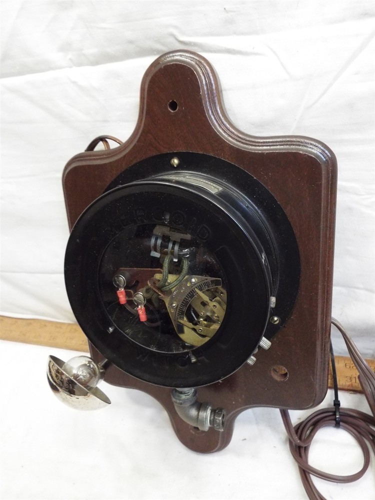 Nice Lighted Mercoid Control Switch Steampunk Industrial Wall Plaque Steam Punk