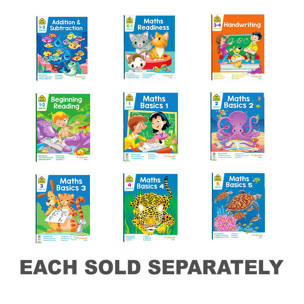 Schoolzone Workbook 2019 Edition Atrractive Educational Eye Catching Ages 6+