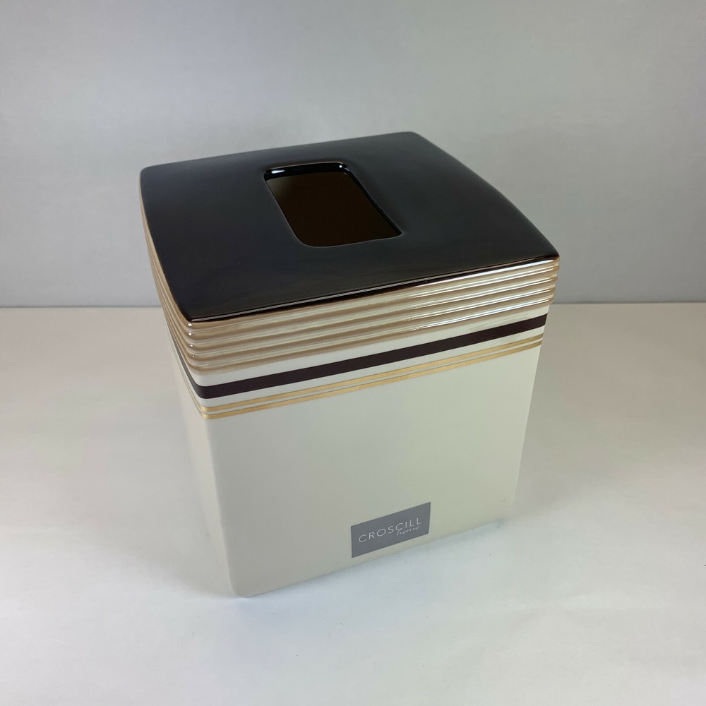 Croscill Boulevard Tissue Cover ceramic Bathroom