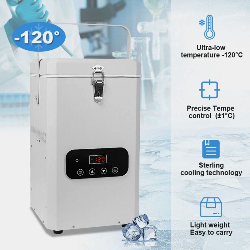 Ultra-Low Temperature Deep Lab Freezer for Samples Storage 2L -120℃/-184℉ 110V