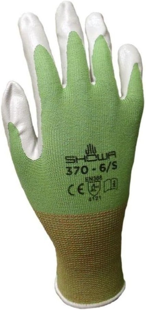 Lightweight Nitrile Garden Gloves - 4 Pack, Size Medium