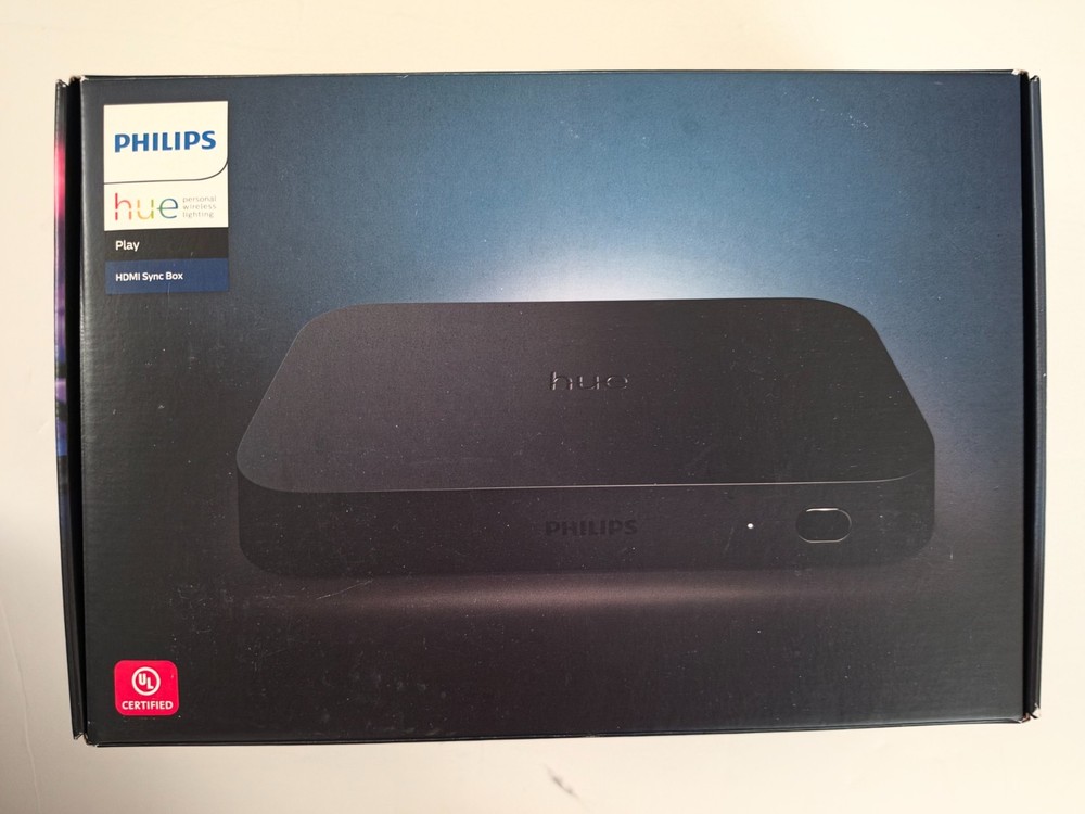 Philips Hue Play Sync Bundle (4K HDMI Box, 75" Gradient Lightstrip, Hue Bridge)