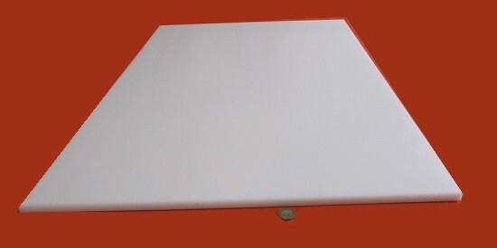 Polypropylene 3/8" (.375") Thick x 24" x 24" Sheet Natural