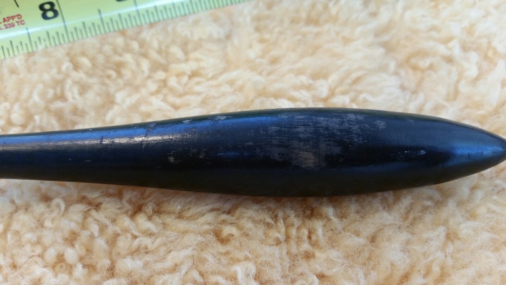 Antique Spoon Fork Hallmarked Nickel Silver Serving Fork Spoon Ebony Wood