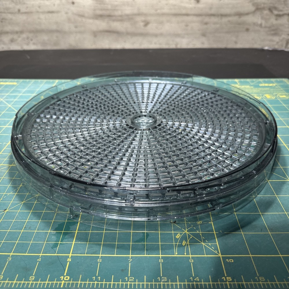 MAGIC CHEF Dehydrator 2 Replacement TRAYS Round Gray Plastic 13"