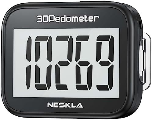 Pedometer Walking Step Counter Large Digital Display Step Tracker Clip