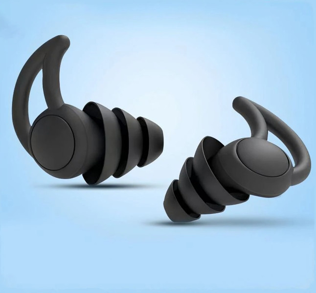 Silicone Ear Plug Waterproof For Sleeping 3 Layer Noise Cancelling Reusable Soft