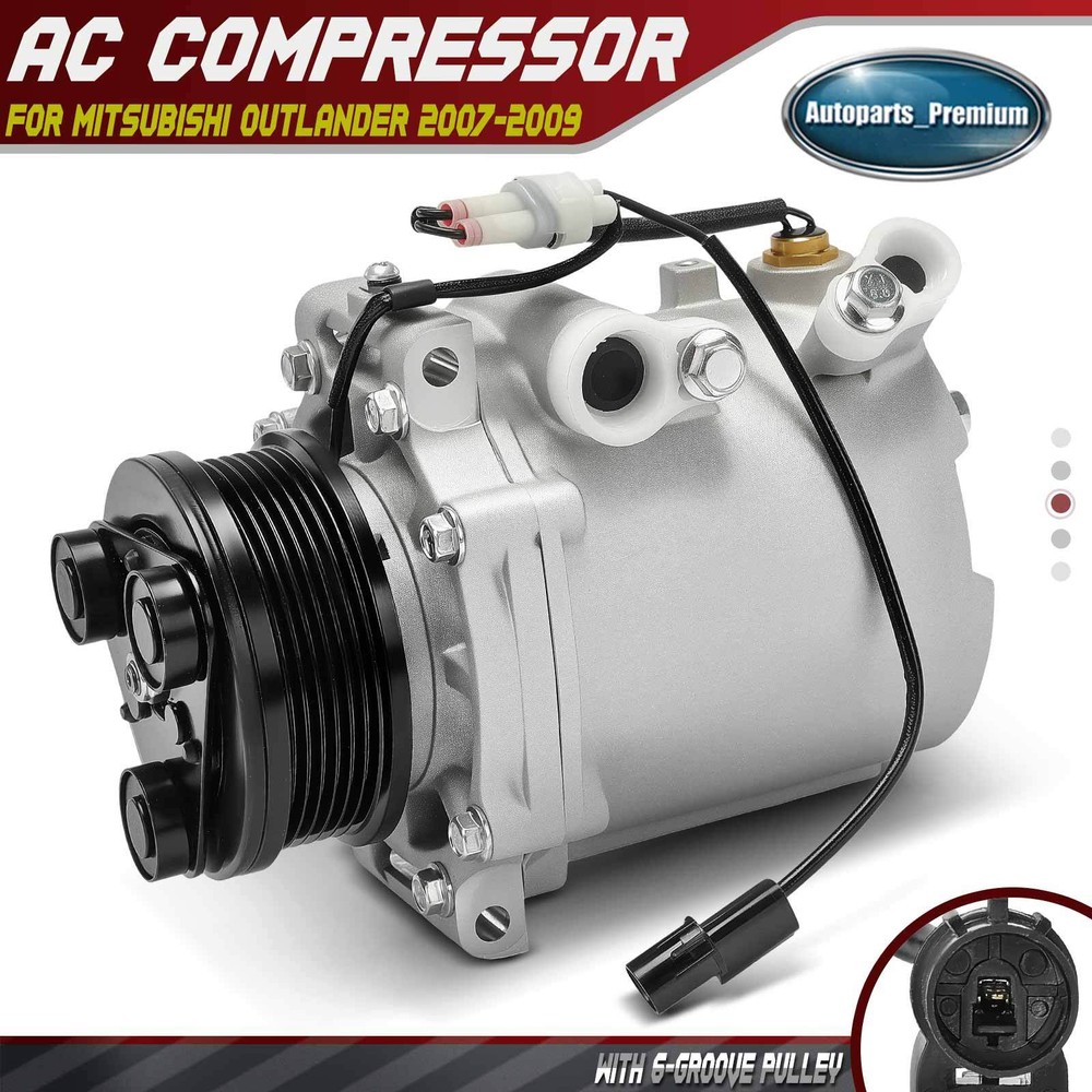 AC Compressor w/ MSC90CAS Type for Mitsubishi Outlander 2007-2009 Lancer 08-11