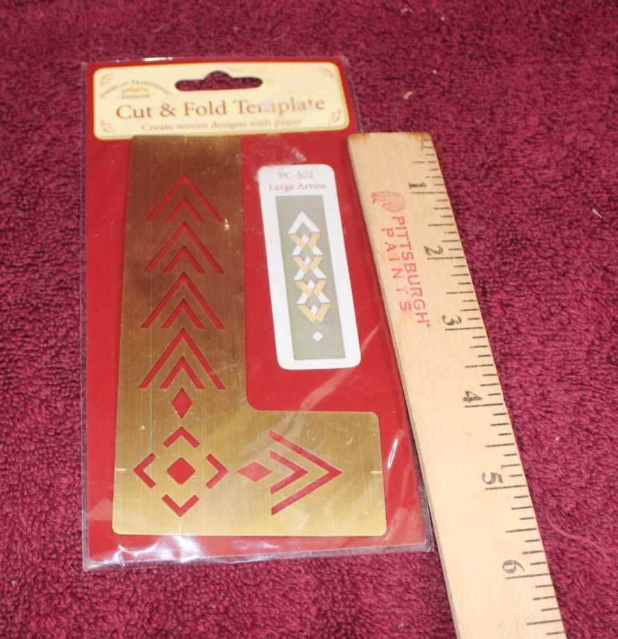 American Traditional Cut & Fold Template - Large Arrow