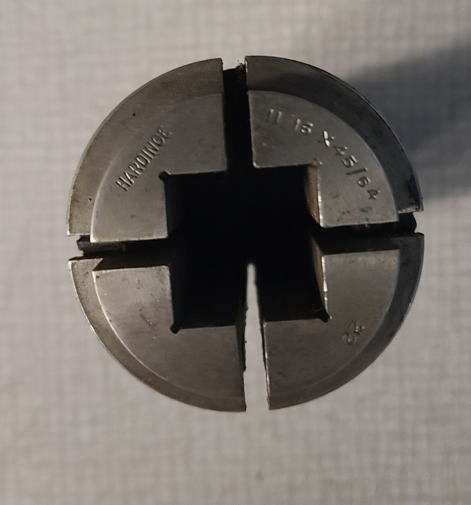 HARDINGE 11/16 X 45/64" RECTANGLE COLLET