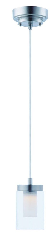 Maxim Mod 4" Glass Down - Pewter, Nickel, Silver 1-Light
