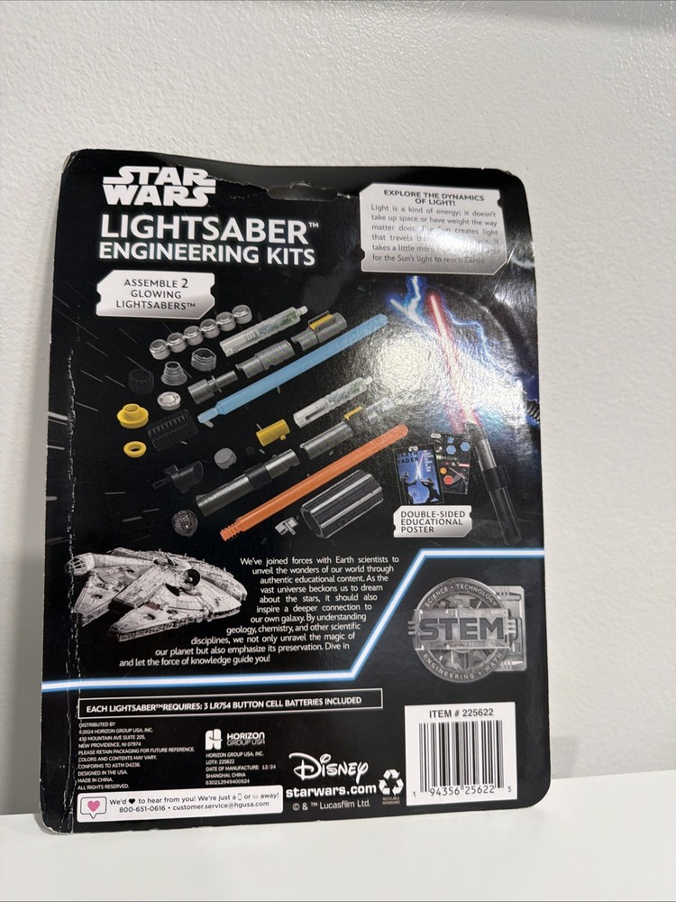 Star Wars Lightsaber Engineering Kit STEM Build Darth Vader Obi-Wan NEW