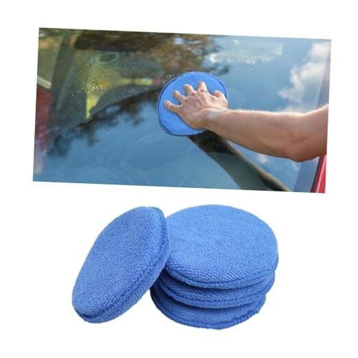 4 Pack Microfiber Applicator Pads, Car Wax Foam Buffing and Cleaning 4 PCS