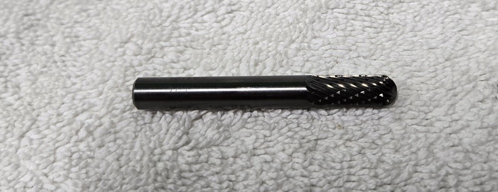 Matco Tools Solid Carbide Bur  Cylindrical Radius End 1/4×5/8 Zc1
