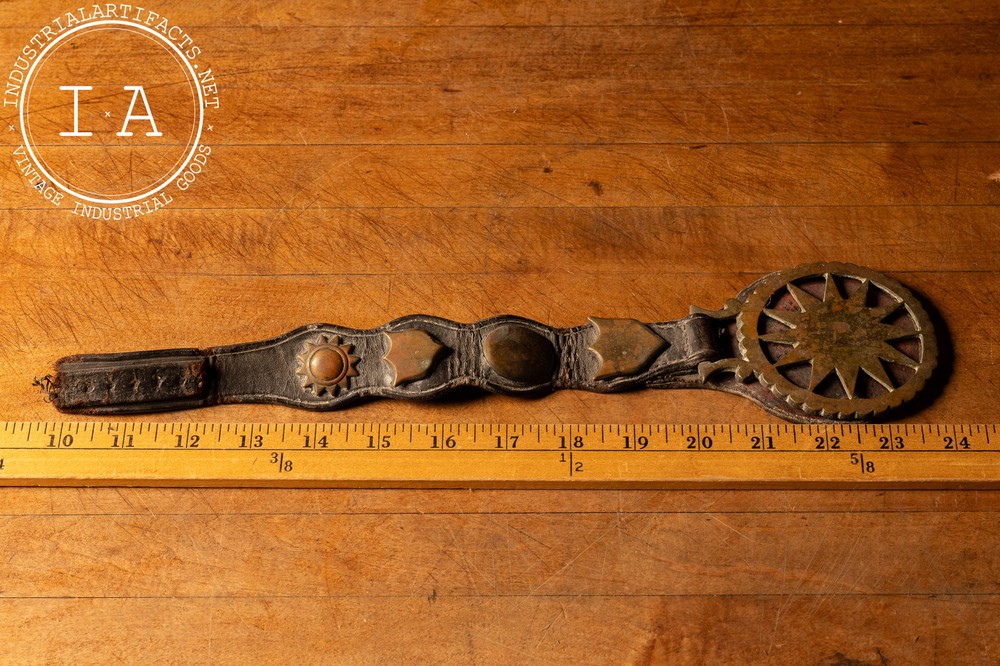 Antique Sunburst Horse Brass
