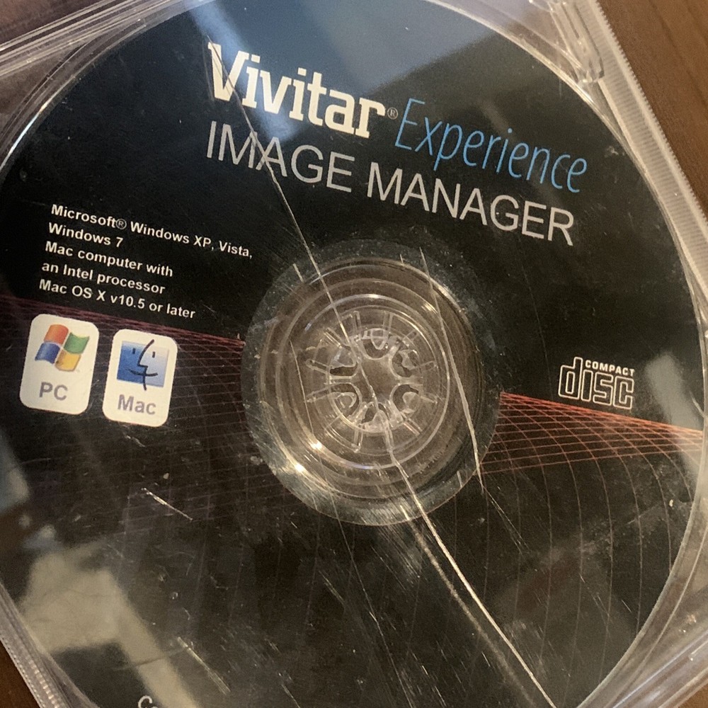Vivitar Experience Image Manager Software 2010 / 2011 CD - cd4