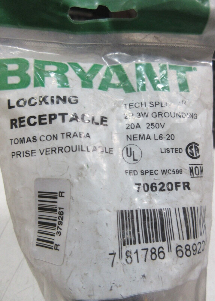 Bryant - Locking Receptacle - #70620FR