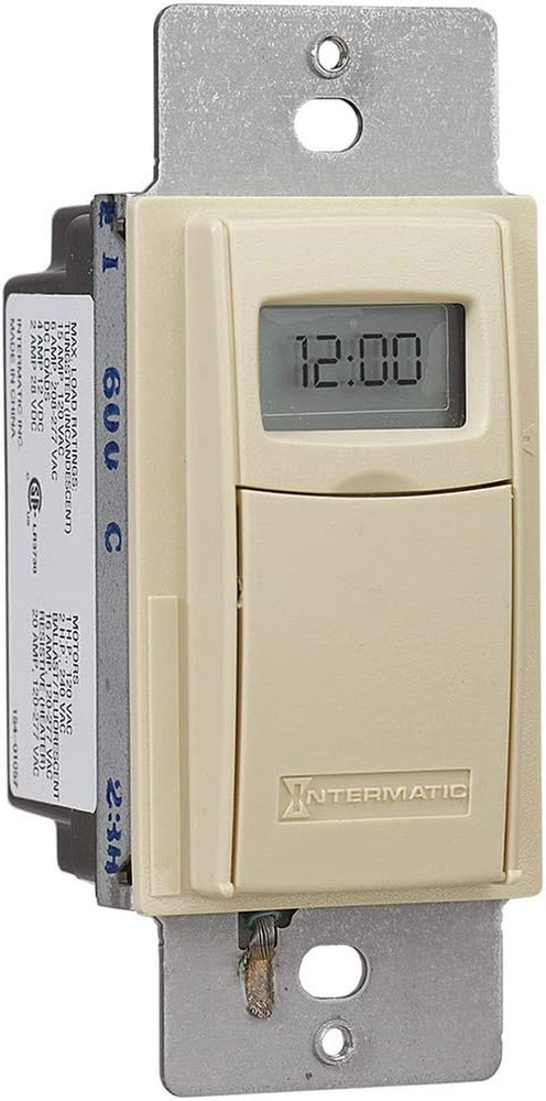 EI600C 7-Day Astronomic Timer Switch - Ivory, Single-Pole/3-Way