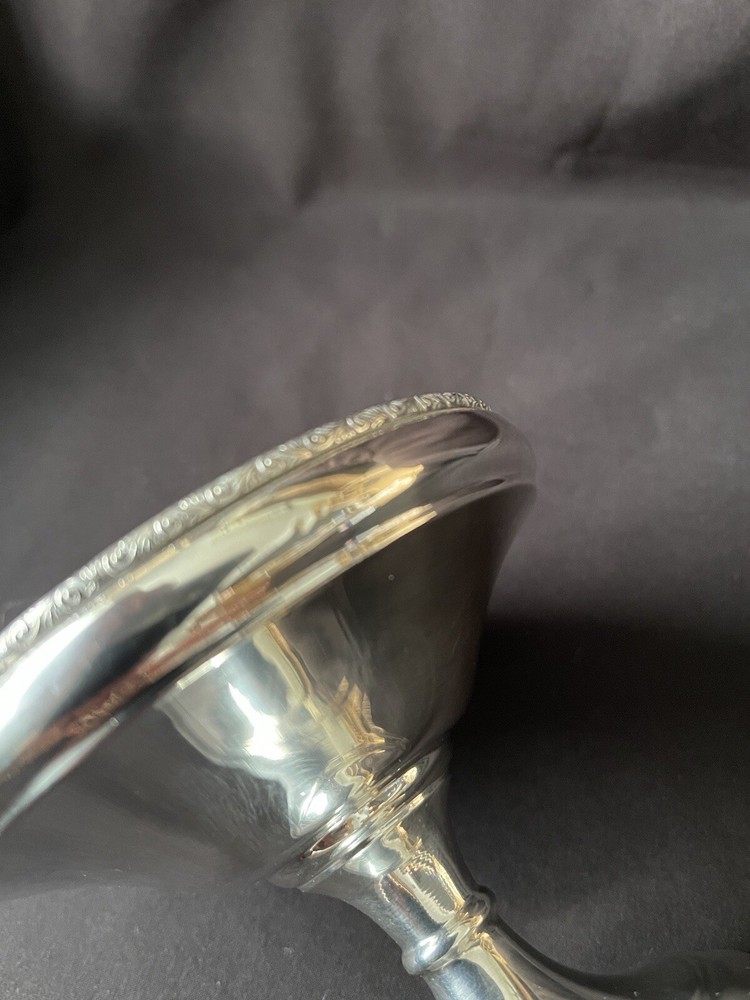 Antique Solid Silver Pedestal Bowl. Sheffield 1977.