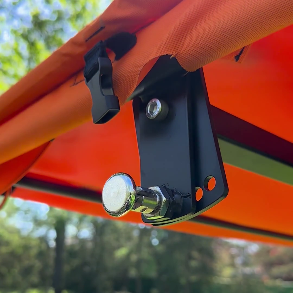 Tractor Canopy kit for ROPS, Foldable waterproof + Mounting brackets - Teal