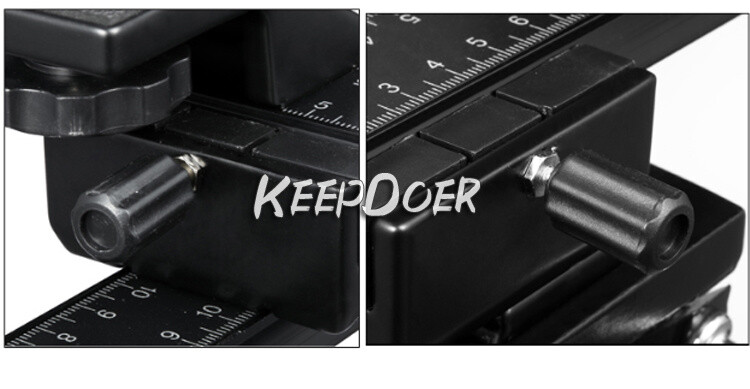 2 Direction Macro Shooting Ball Head Quick Release Plate Micro Platform Stand