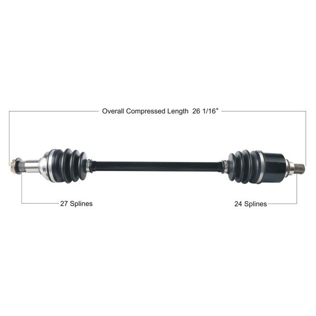 Tytaneum Standard Complete Axle #ARC-7030 Arctic Cat