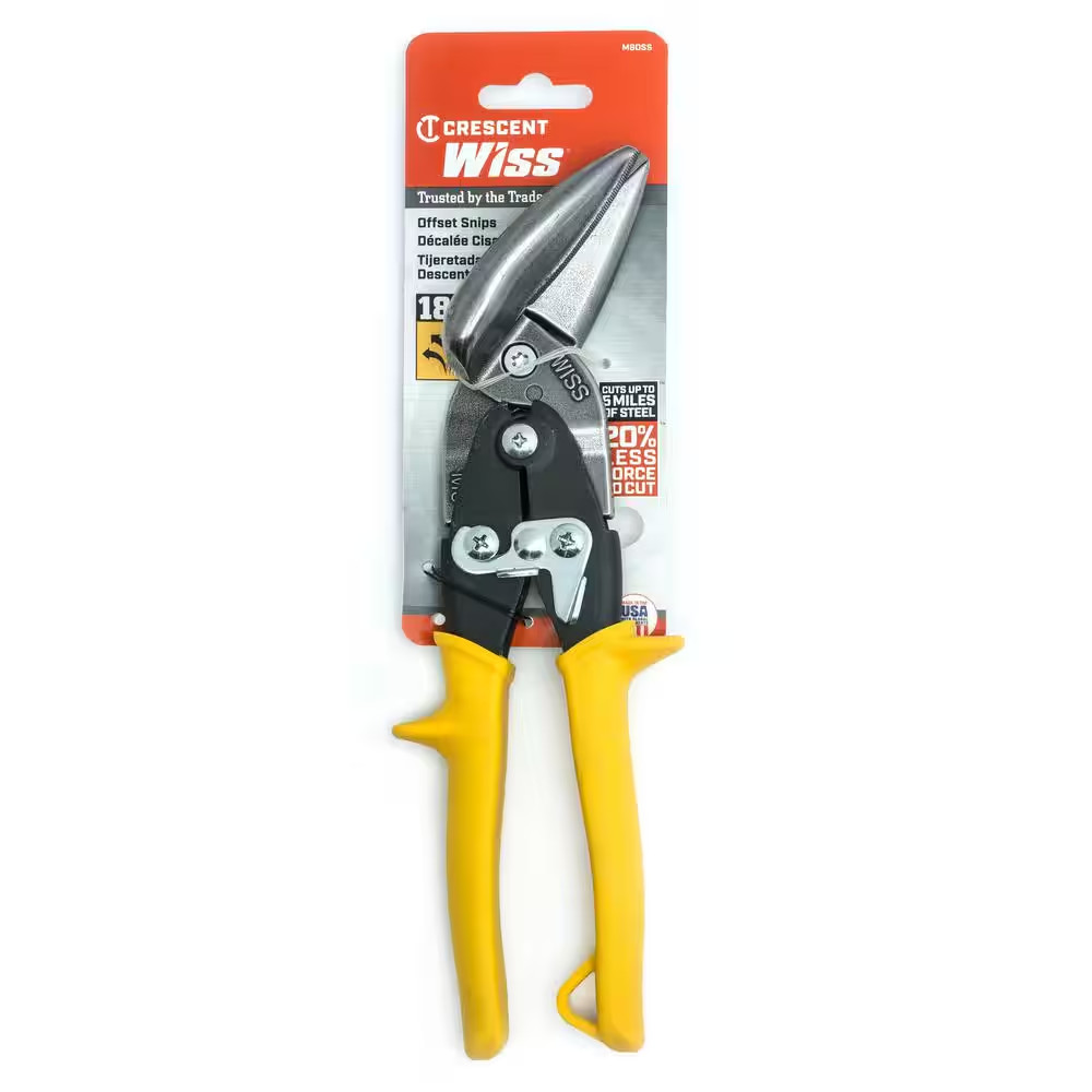 Wiss 9-4/5 In. Offset Straight Aviation Snips