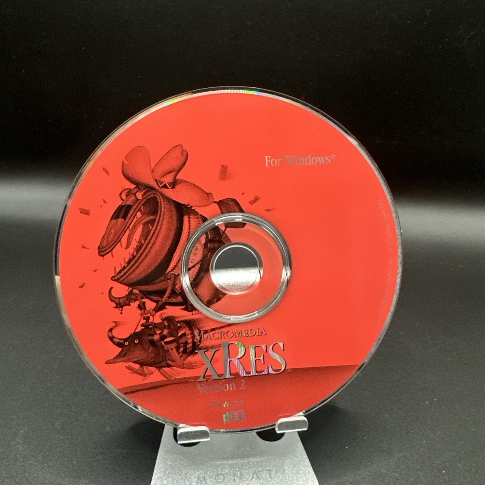 Vintage Macromedia xRes version 2.  Still Shrink-wrapped.  Macintosh Software