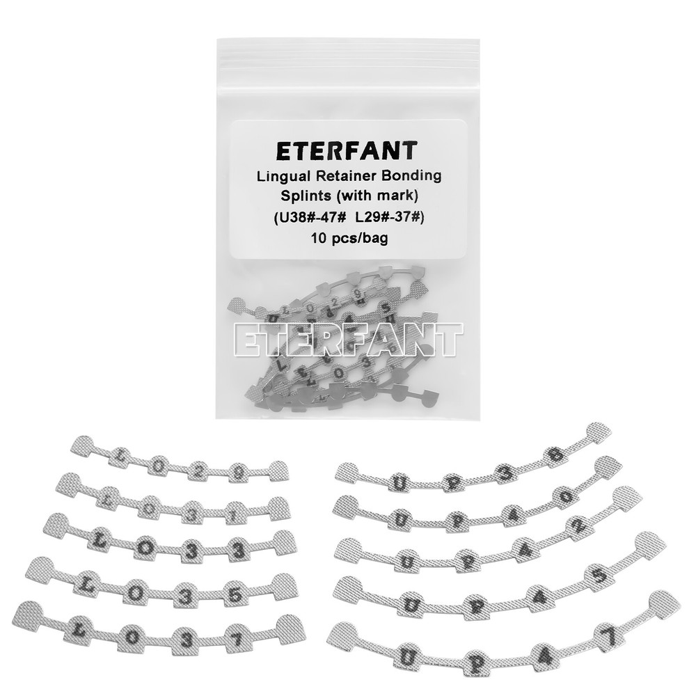 10PCs ETERFANT Dental Orthodontic Lingual Retainer Bonding Splints with Marks