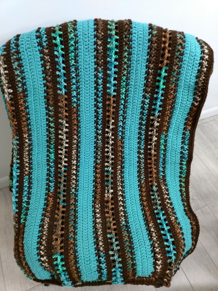 Handmade crochet afghan / throw blanket